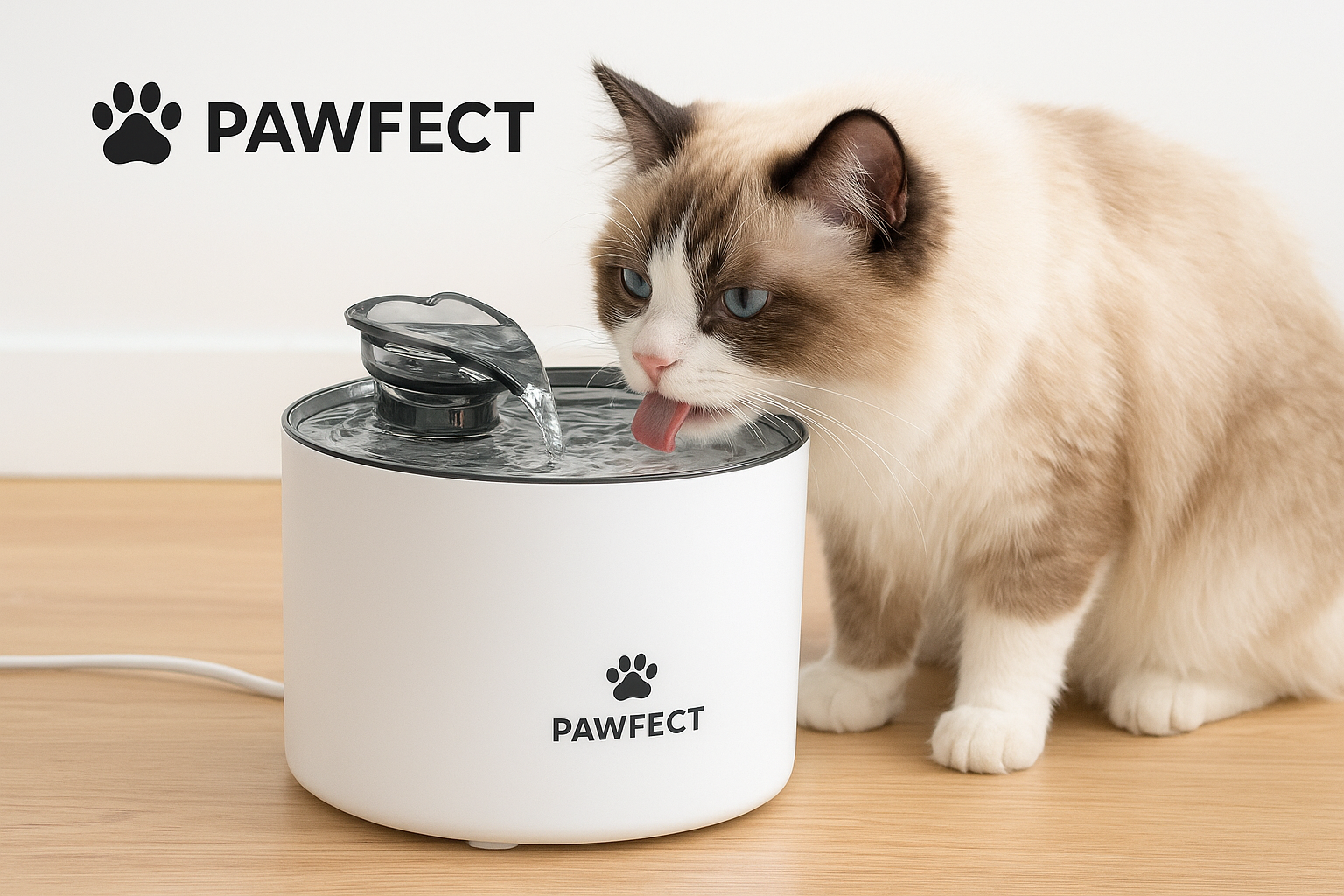 Pawfect™ Katten Drinkfontein – Automatische Waterdispenser